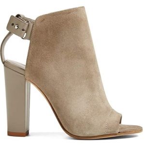 Vince ‘Addison’ gray peep-toe booties